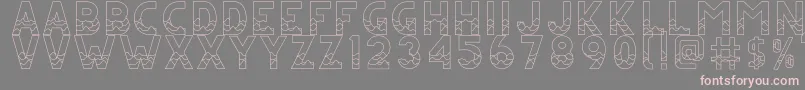 CsJuicyRegular Font – Pink Fonts on Gray Background