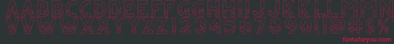 CsJuicyRegular Font – Red Fonts on Black Background