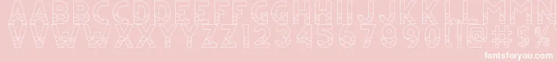 CsJuicyRegular Font – White Fonts on Pink Background