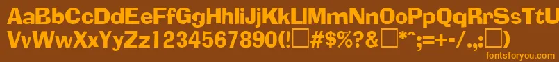 En savoir plus sur la police AdlibRegular Police AdlibRegular – polices orange sur fond brun