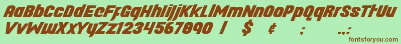 Longhaul Font – Brown Fonts on Green Background