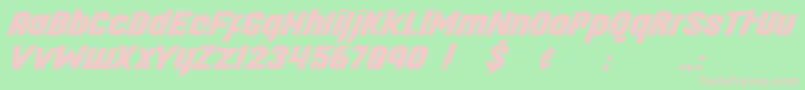 Longhaul Font – Pink Fonts on Green Background