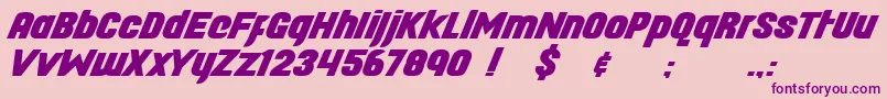 Longhaul Font – Purple Fonts on Pink Background