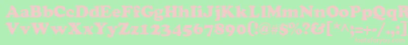 Grease ffy Font – Pink Fonts on Green Background