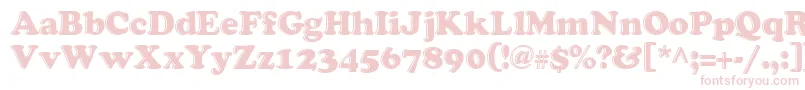 Grease ffy Font – Pink Fonts on White Background