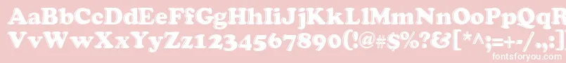 Grease ffy-Schriftart – Weiße Schriften auf rosa Hintergrund
