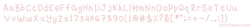 Michellehandwritting Font – Pink Fonts