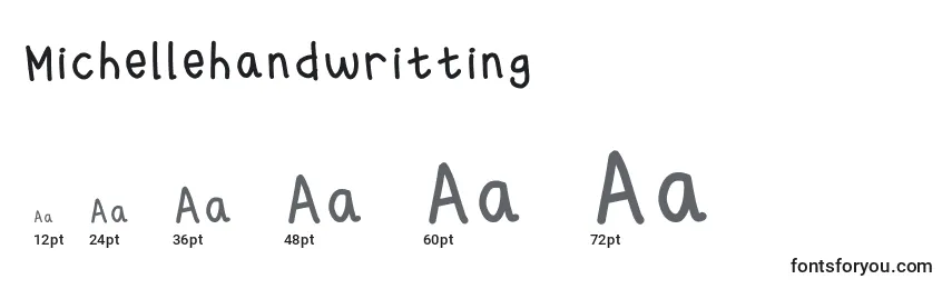 Michellehandwritting Font Sizes