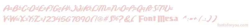 Wild Font – Pink Fonts on White Background