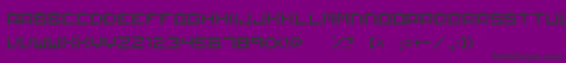 Matchworks Font – Black Fonts on Purple Background