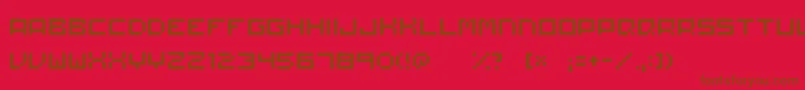Matchworks Font – Brown Fonts on Red Background