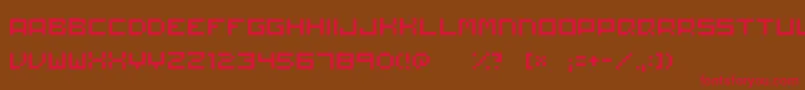 Matchworks Font – Red Fonts on Brown Background