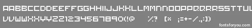 Matchworks Font – White Fonts on Gray Background