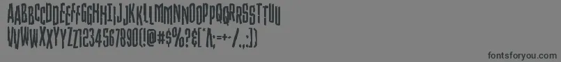 Strangerdangerstag Font – Black Fonts on Gray Background