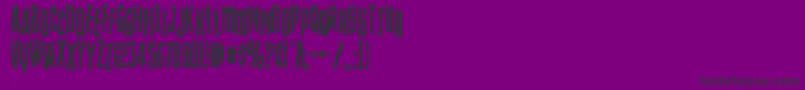 Strangerdangerstag Font – Black Fonts on Purple Background