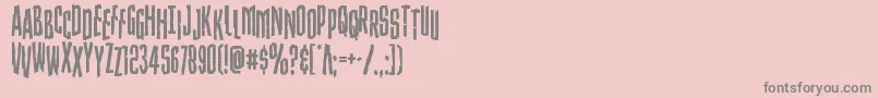Strangerdangerstag Font – Gray Fonts on Pink Background