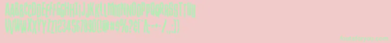 Strangerdangerstag Font – Green Fonts on Pink Background