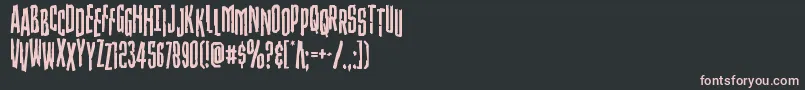 Strangerdangerstag Font – Pink Fonts on Black Background