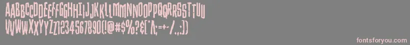 Strangerdangerstag Font – Pink Fonts on Gray Background
