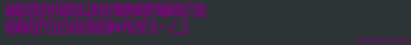 Strangerdangerstag Font – Purple Fonts on Black Background