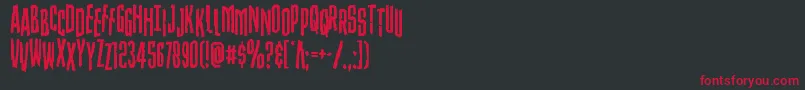 Strangerdangerstag Font – Red Fonts on Black Background