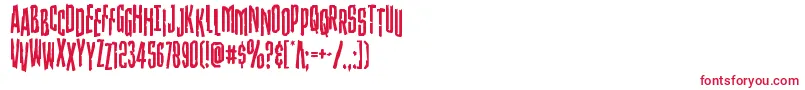 Strangerdangerstag Font – Red Fonts on White Background