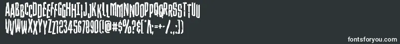 Strangerdangerstag Font – White Fonts on Black Background