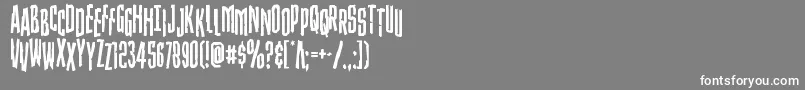 Strangerdangerstag Font – White Fonts on Gray Background