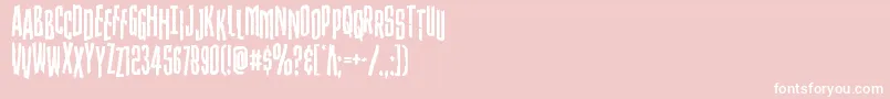 Strangerdangerstag Font – White Fonts on Pink Background