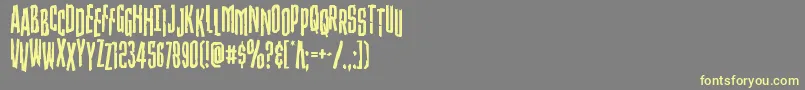 Strangerdangerstag Font – Yellow Fonts on Gray Background