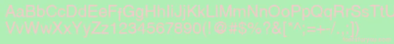 Шрифт Cetus – розовые шрифты на зелёном фоне