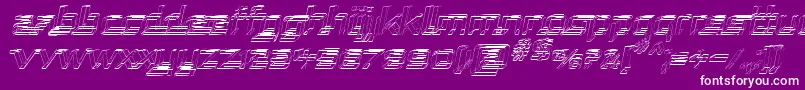 RepublikaSktechItalic Font – White Fonts on Purple Background