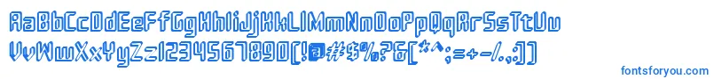 Шрифт Sujeta3D – синие шрифты