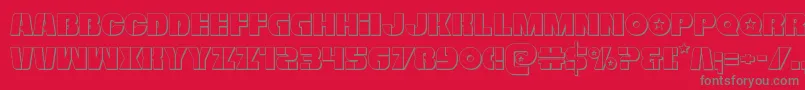 Шрифт Freedomfighter3D – серые шрифты на красном фоне