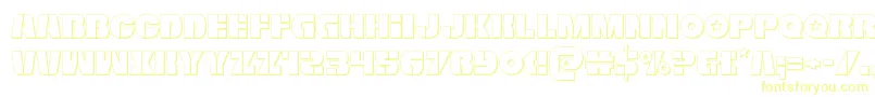 Шрифт Freedomfighter3D – жёлтые шрифты