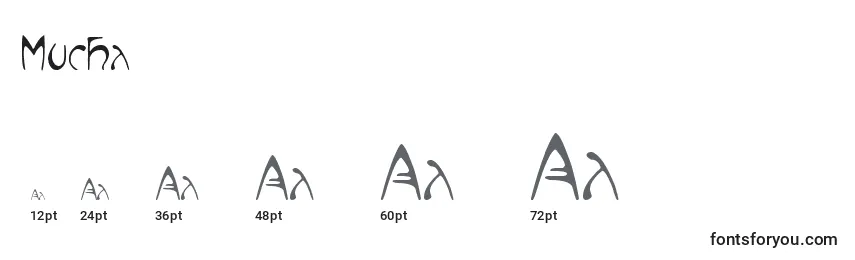Mucha Font Sizes