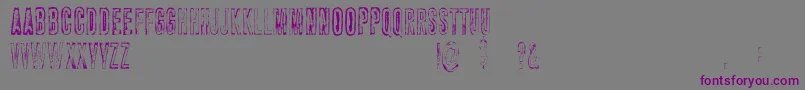 Шрифт VtksCarrier – фиолетовые шрифты на сером фоне