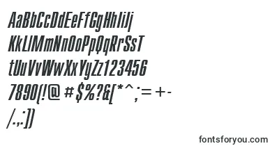  CompactcttItalic font