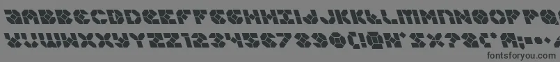 Zoomrunnerleft Font – Black Fonts on Gray Background