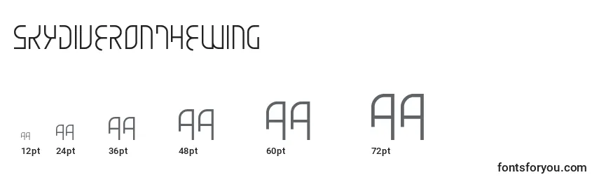 SkydiverOnTheWing Font Sizes