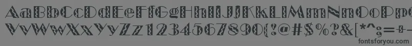 MarqueeflashRegular-Schriftart – Schwarze Schriften auf grauem Hintergrund