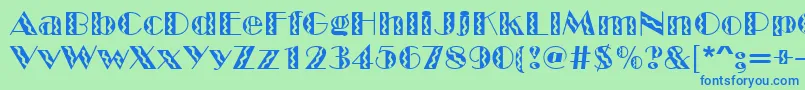 More about MarqueeflashRegular Font MarqueeflashRegular Font – Blue Fonts on Green Background