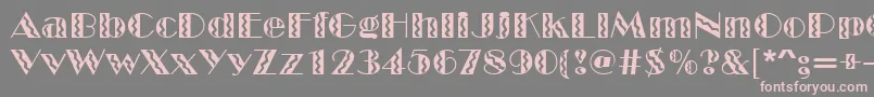 MarqueeflashRegular Font – Pink Fonts on Gray Background