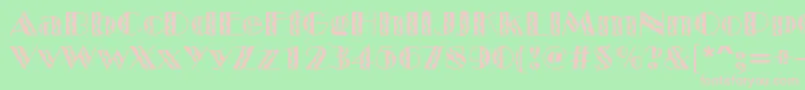 MarqueeflashRegular Font – Pink Fonts on Green Background