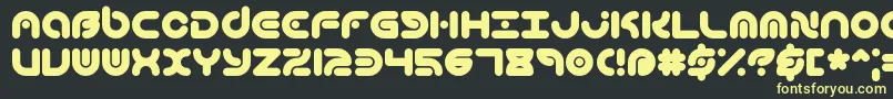 Techniqu Font – Yellow Fonts on Black Background