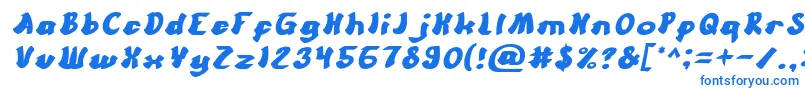 CartoonItalic-fontti – siniset fontit