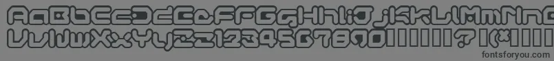 Gameg Font – Black Fonts on Gray Background