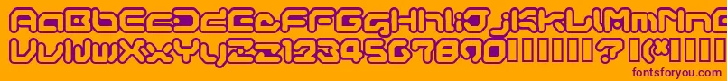 Gameg Font – Purple Fonts on Orange Background