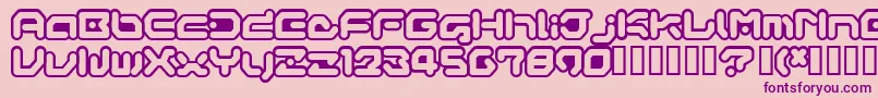 Gameg Font – Purple Fonts on Pink Background