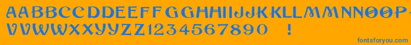 More about Cuban Font Cuban Font – Blue Fonts on Orange Background